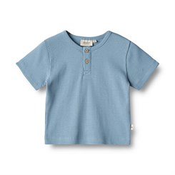 Wheat kortærmet T-shirt Lumi - Blue 